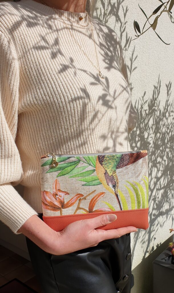 Collection LIN Pochette colibri